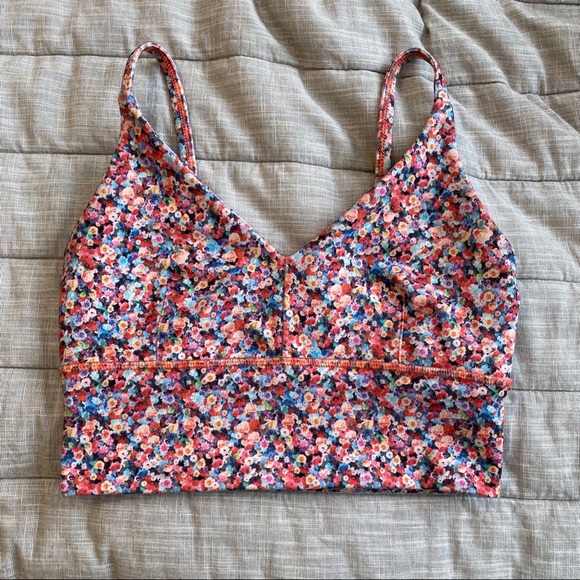 lululemon athletica Tops - Lululemon floral long line bra 4